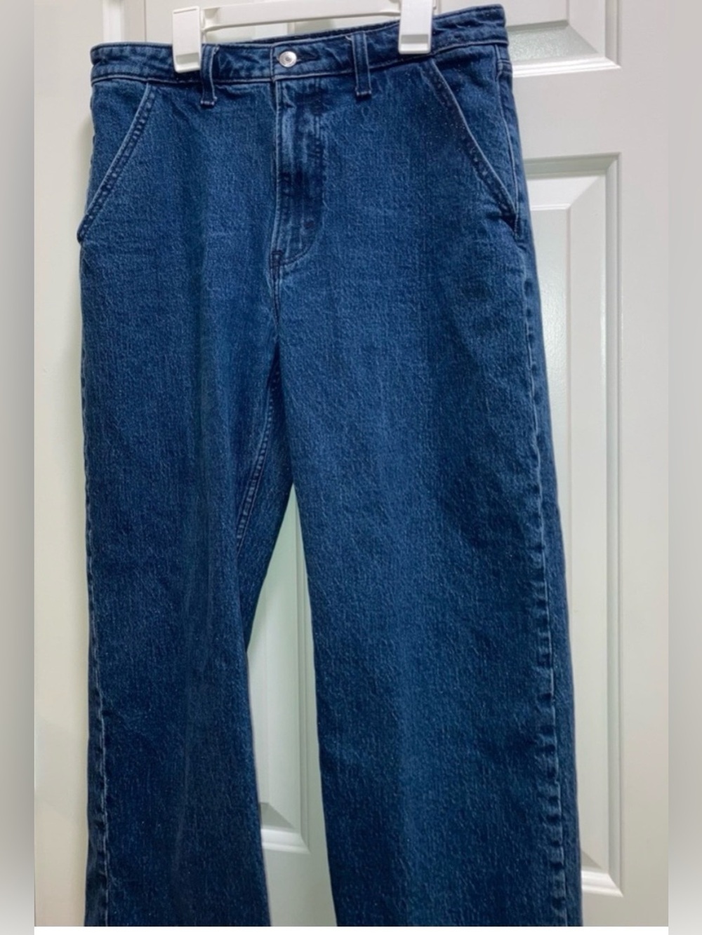 Abercrombie & Fitch 90s Relaxed Jean High Rise Curve Love Womens Size 30/10 - Picture 2 of 5